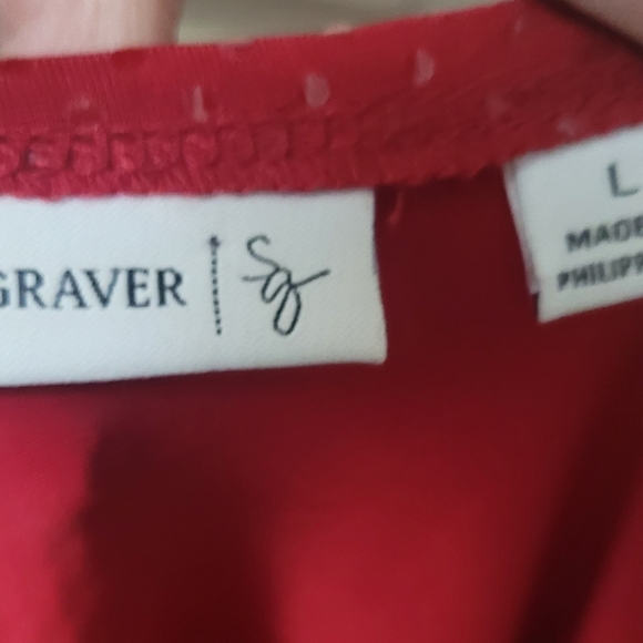 4/$25 Susan Graver Red Tank Blouse NWOT - Picture 7 of 7